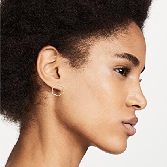 NWOT Madewell Wobbly Circle Stud Earrings - Picture 5 of 5